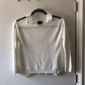 Hooked Up Knit Sweater Size S White gently used